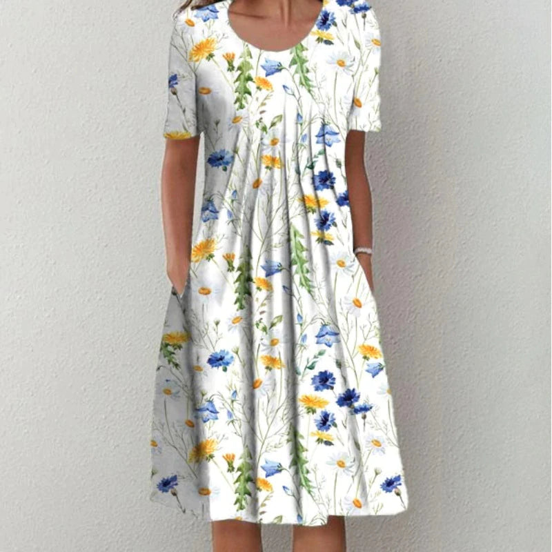 Women’s Floral Flowy Summer Midi Dress