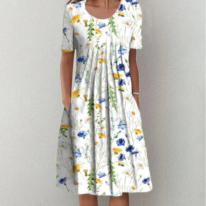 Women’s Floral Flowy Summer Midi Dress