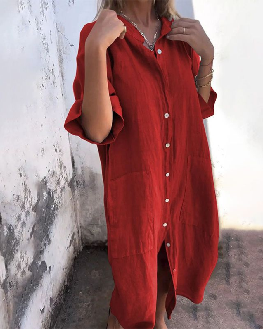 Valerie Boho Shirt Dress for Women - Lightweight & Versatile
