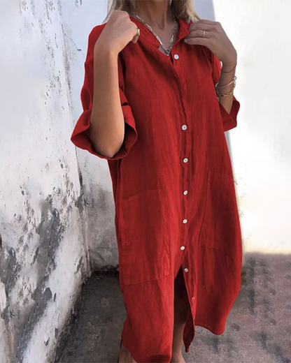 Valerie Boho Shirt Dress for Women - Lightweight & Versatile