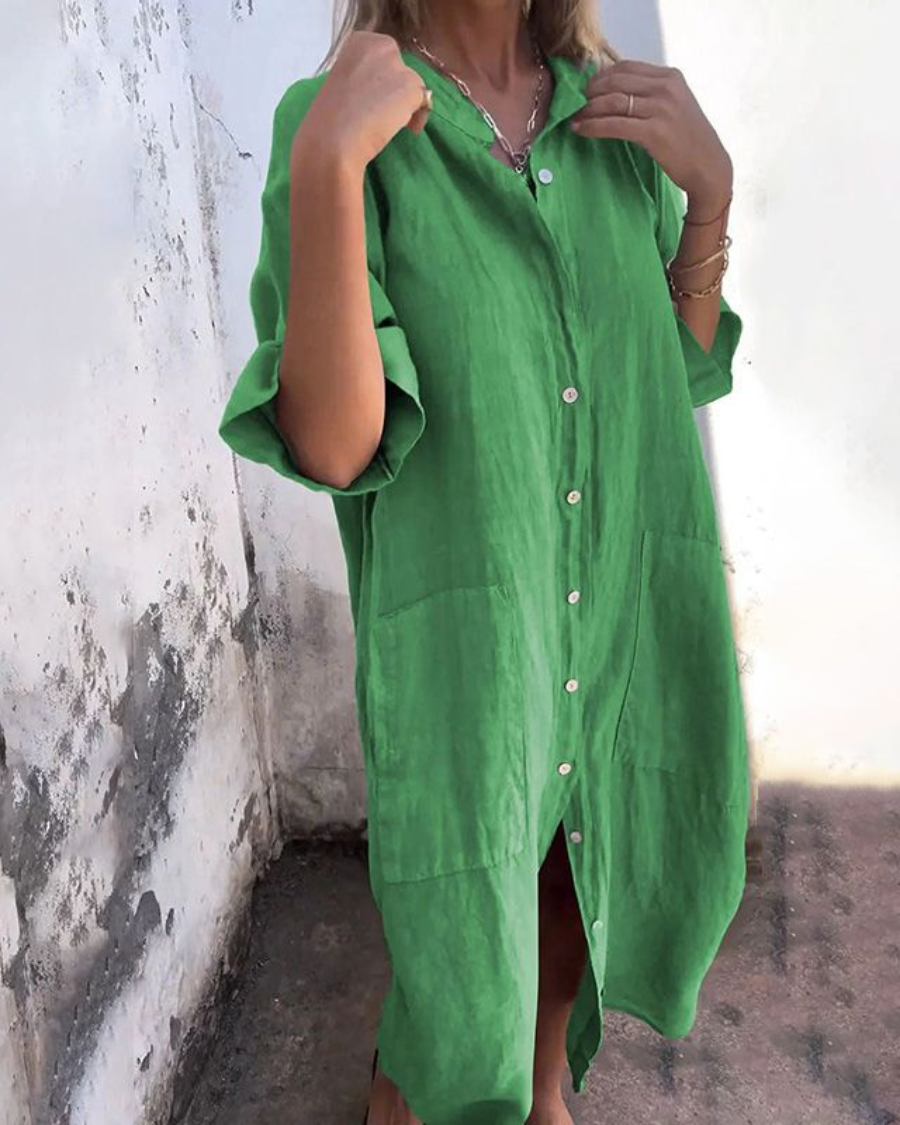 Valerie Boho Shirt Dress for Women - Lightweight & Versatile