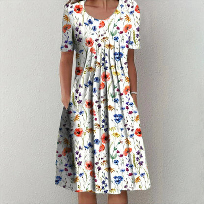 Women’s Floral Flowy Summer Midi Dress