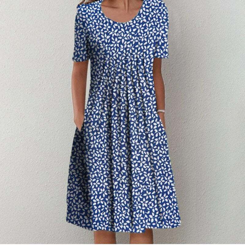 Women’s Floral Flowy Summer Midi Dress