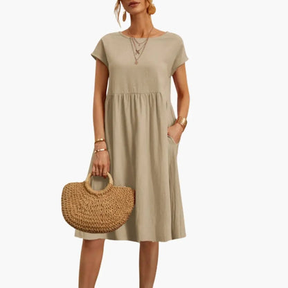 Women’s Casual Short Sleeve Midi Dress