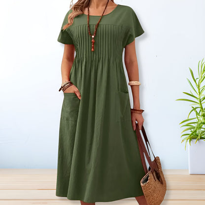 Jacqueline Relaxed Fit Midi Dress for Women