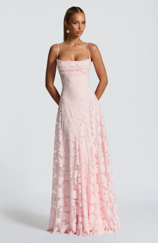 Women’s Elegant Lace Maxi Evening Dress